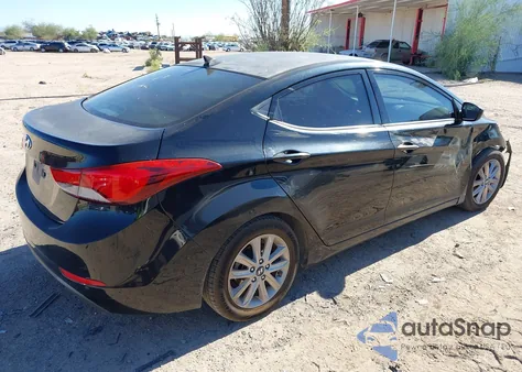 2014 Hyundai Elantra Se z USA, uszkodzony, nr VIN 5NPDH4AE0EH466162